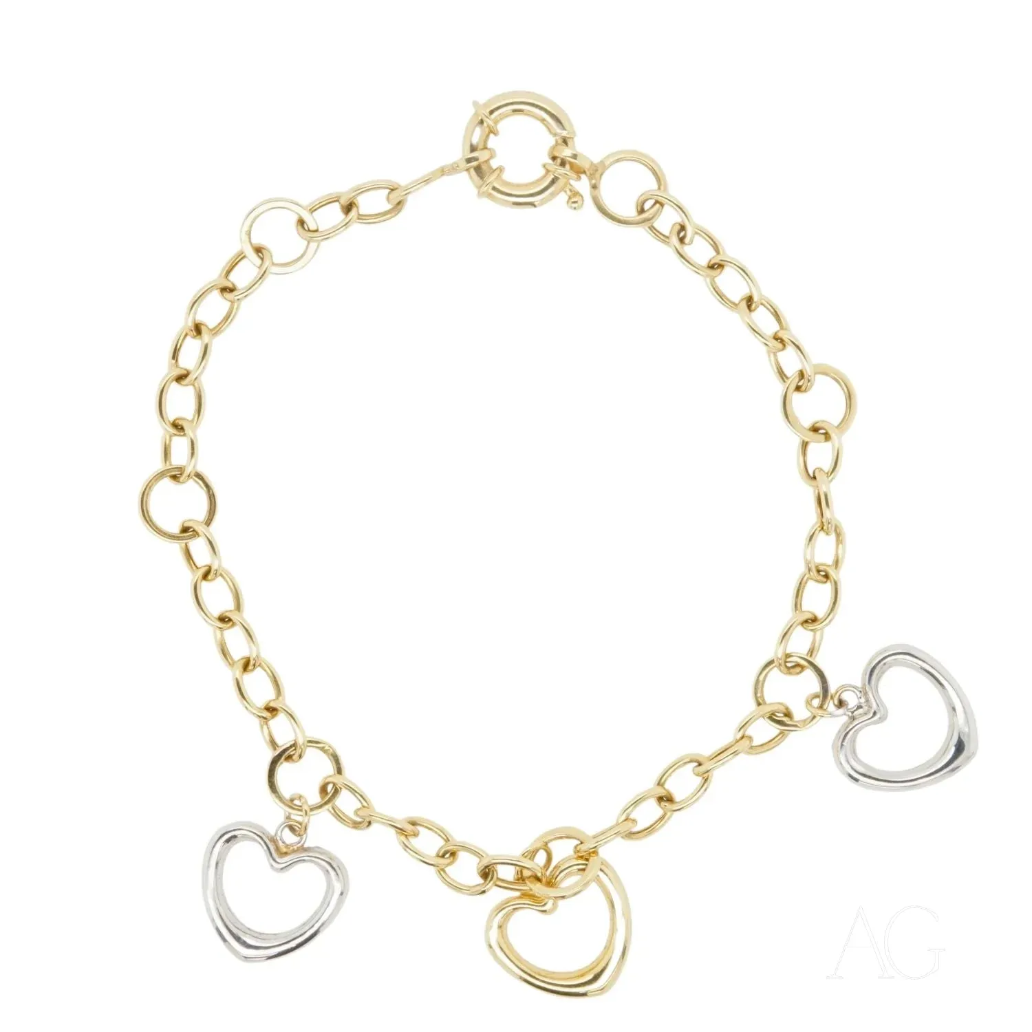 Elegant Two-Tone 18k Bracelet