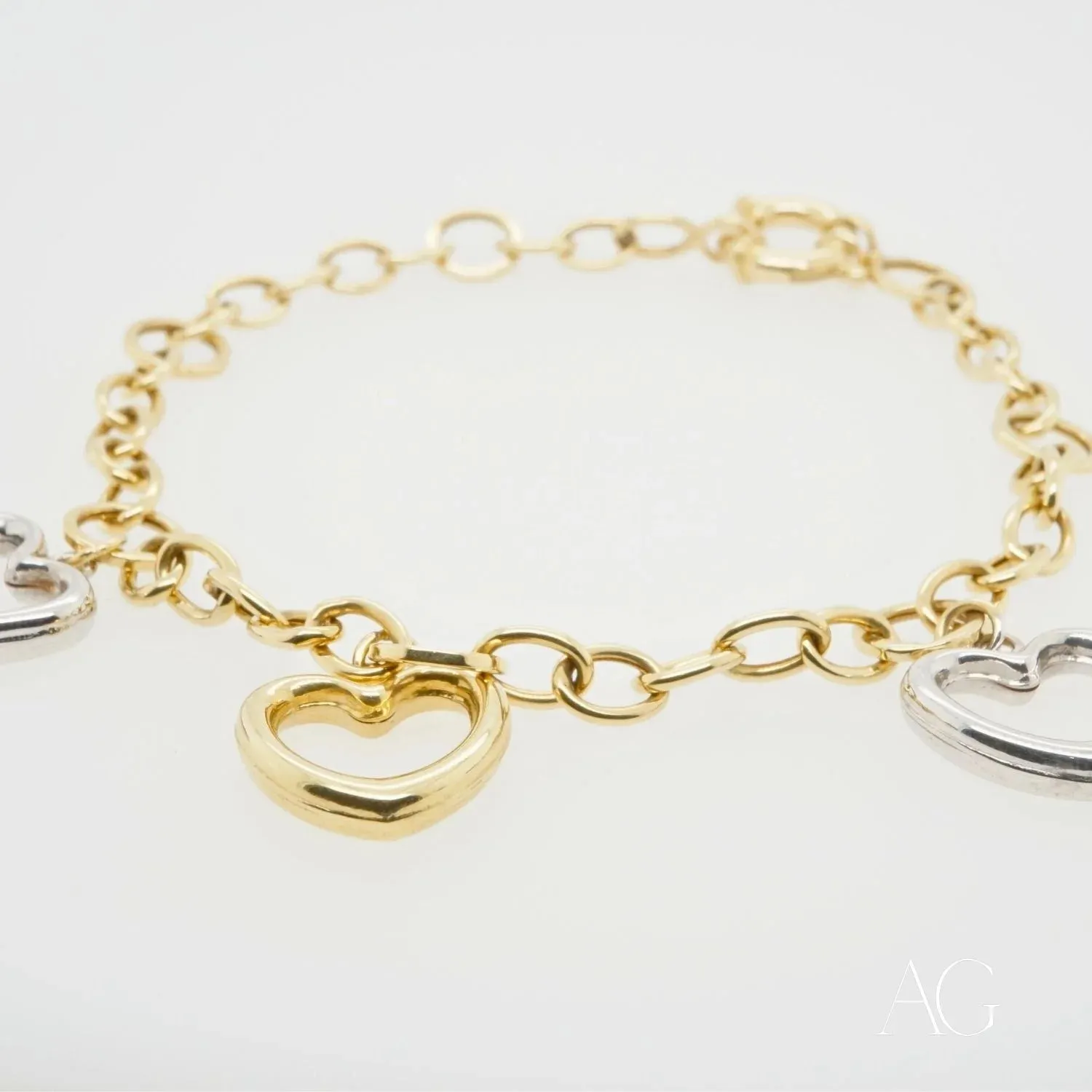 Elegant Two-Tone 18k Bracelet