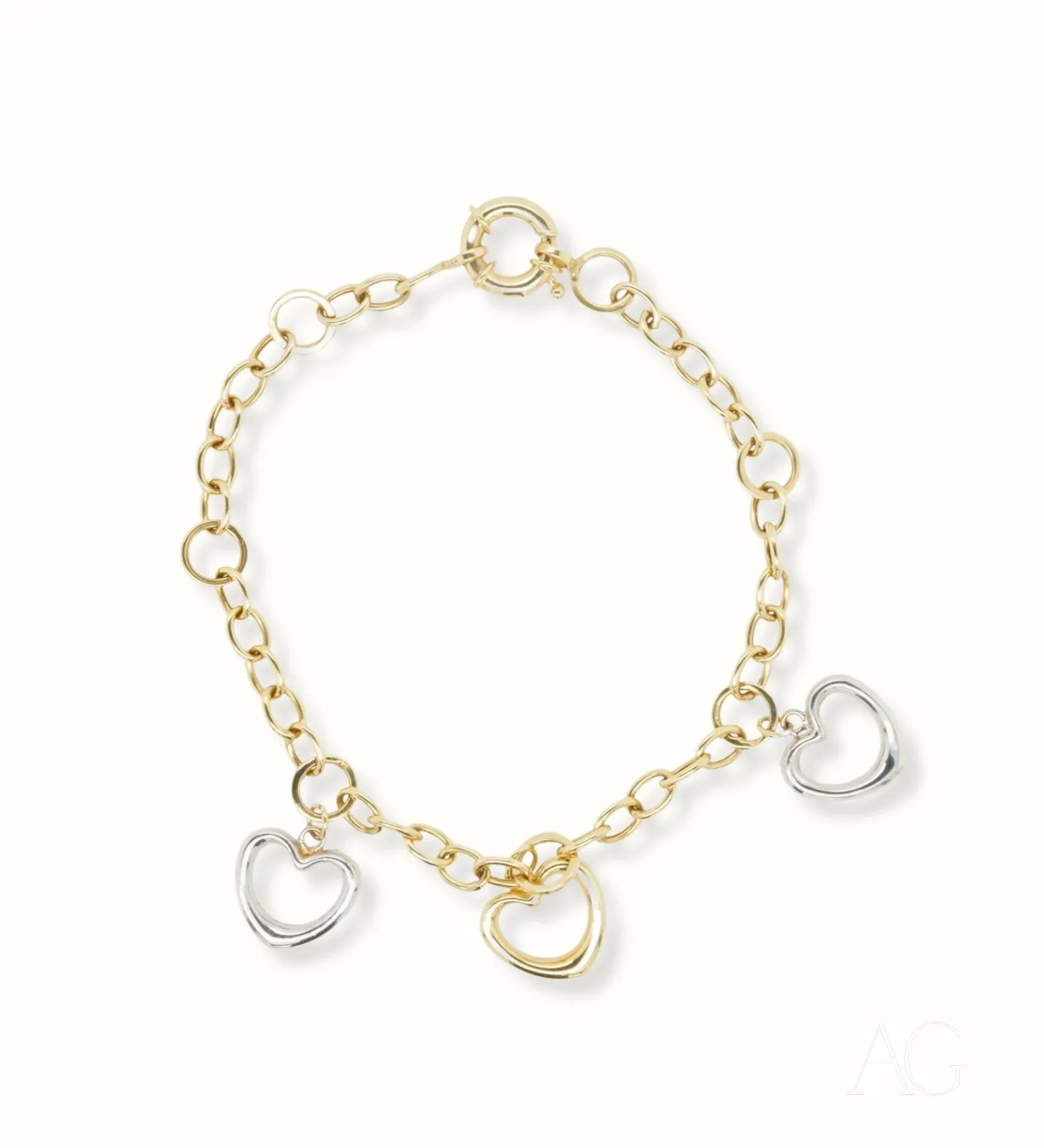 Elegant Two-Tone 18k Bracelet