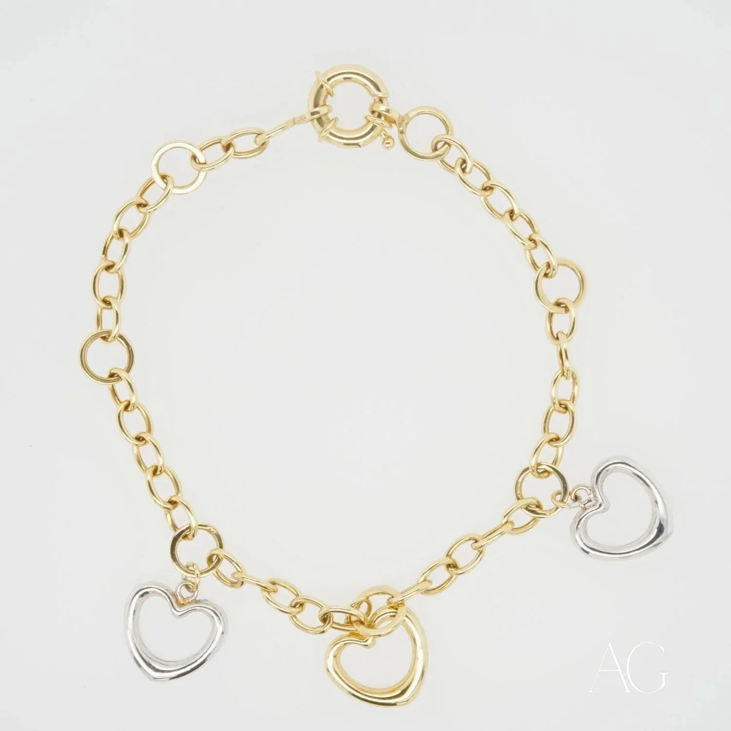 Elegant Two-Tone 18k Bracelet