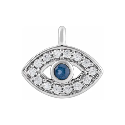 Evil Eye Charm | Diamond | 14k White Gold