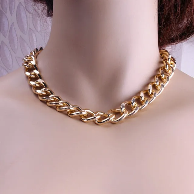 Fashion Gold Silver Chain Pearl Necklace For Women Pearl Metal Pendants Necklaces