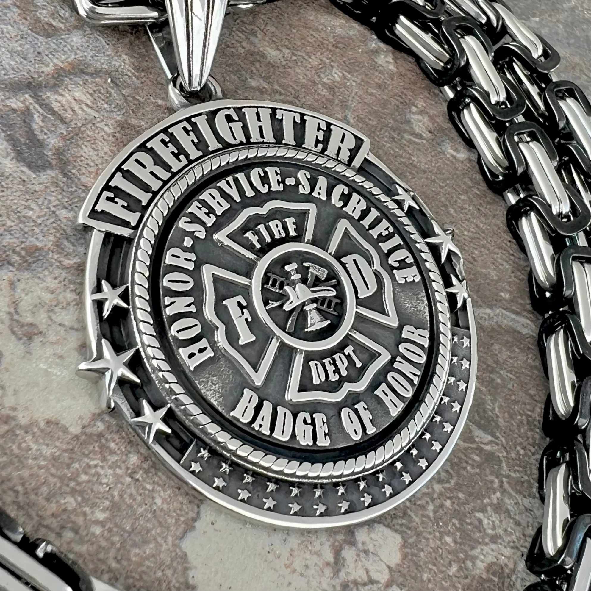 Fire Fighter Pendant - Necklace (780)