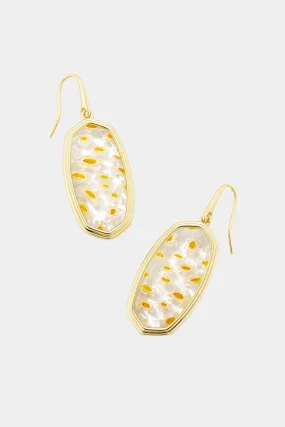 Framed Elle Mosaic Glass Drop Earrings