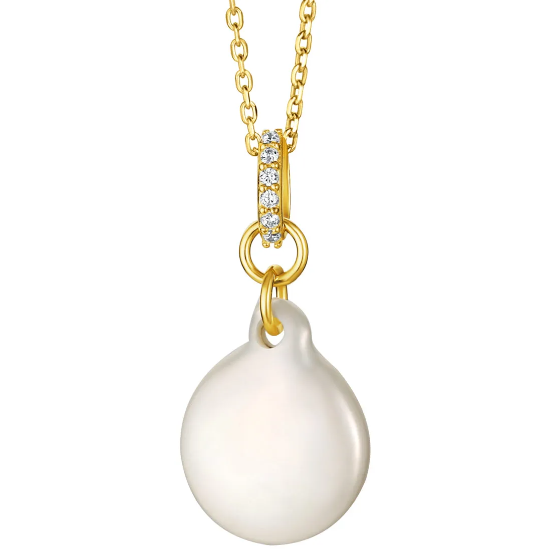 Freshwater Cultured Pearl Swing Drop Pendant in Sterling Silver