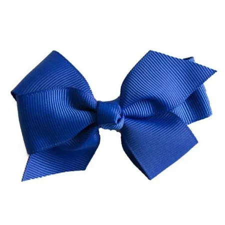 Grosgrain Hair Clip - Cobolt Blue Bow