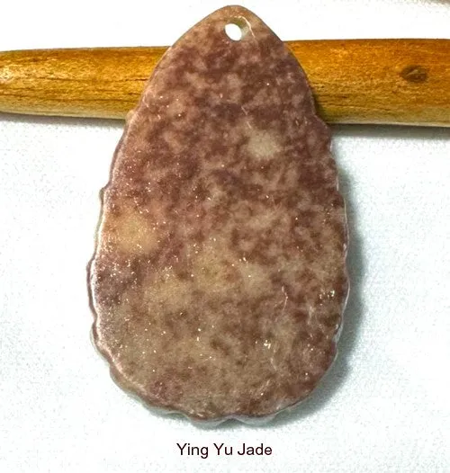 Guan Yin on Lotus Chinese Jade Pendant (P651)