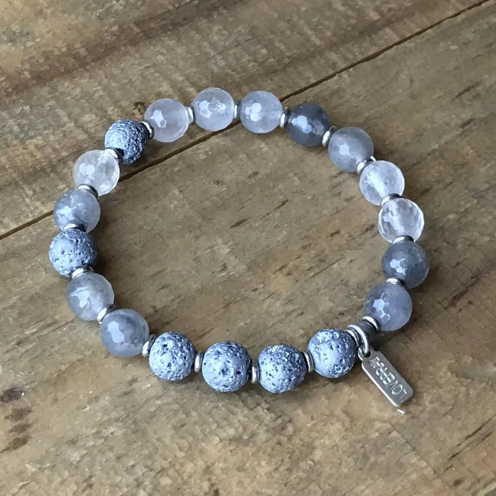 Healing Quartz Crystal Essential Oil Diffuser Bracelet