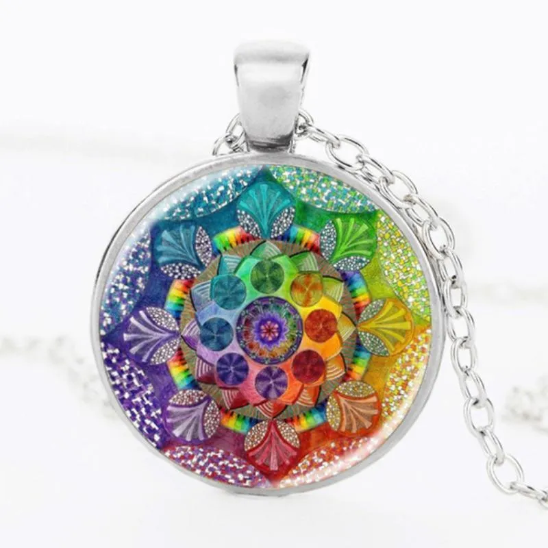 Henna Yaga Glass Pendant Necklace