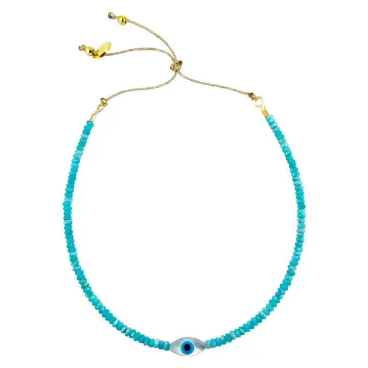 Hiva Bracelet, Turquoise & Pearl Eye