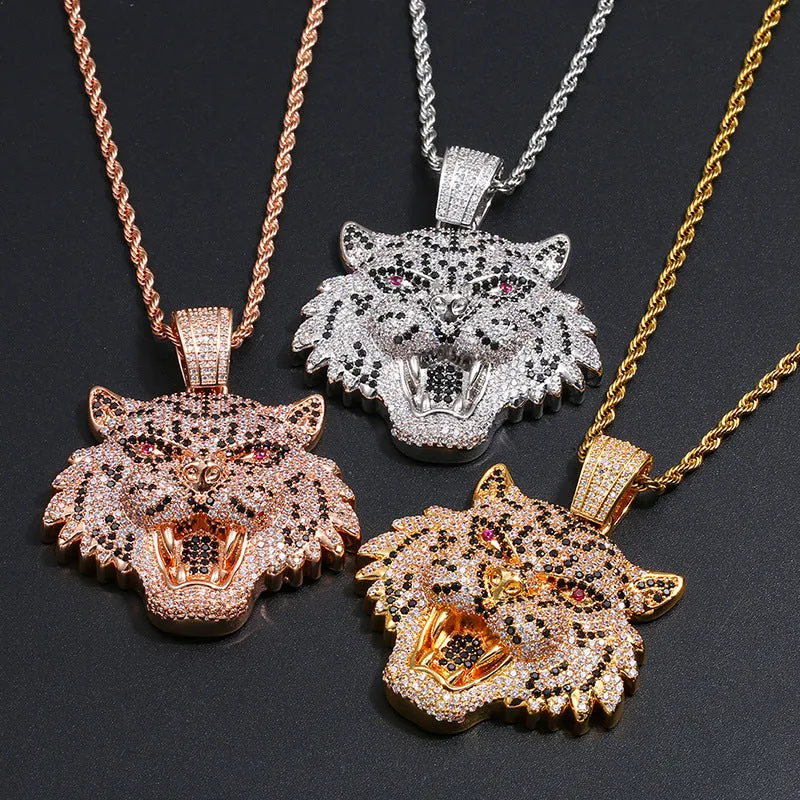 Iced Out Tiger Pendant