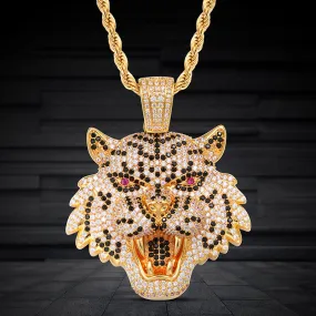 Iced Out Tiger Pendant