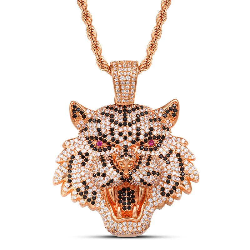 Iced Out Tiger Pendant