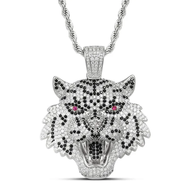 Iced Out Tiger Pendant