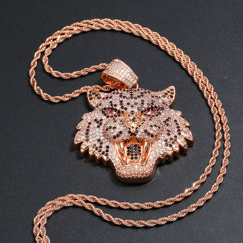 Iced Out Tiger Pendant