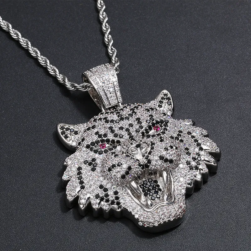 Iced Out Tiger Pendant