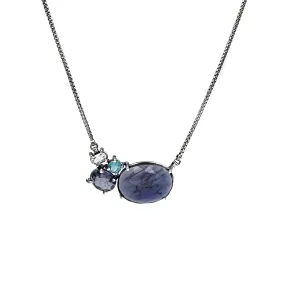 Iolite Cluster Necklace