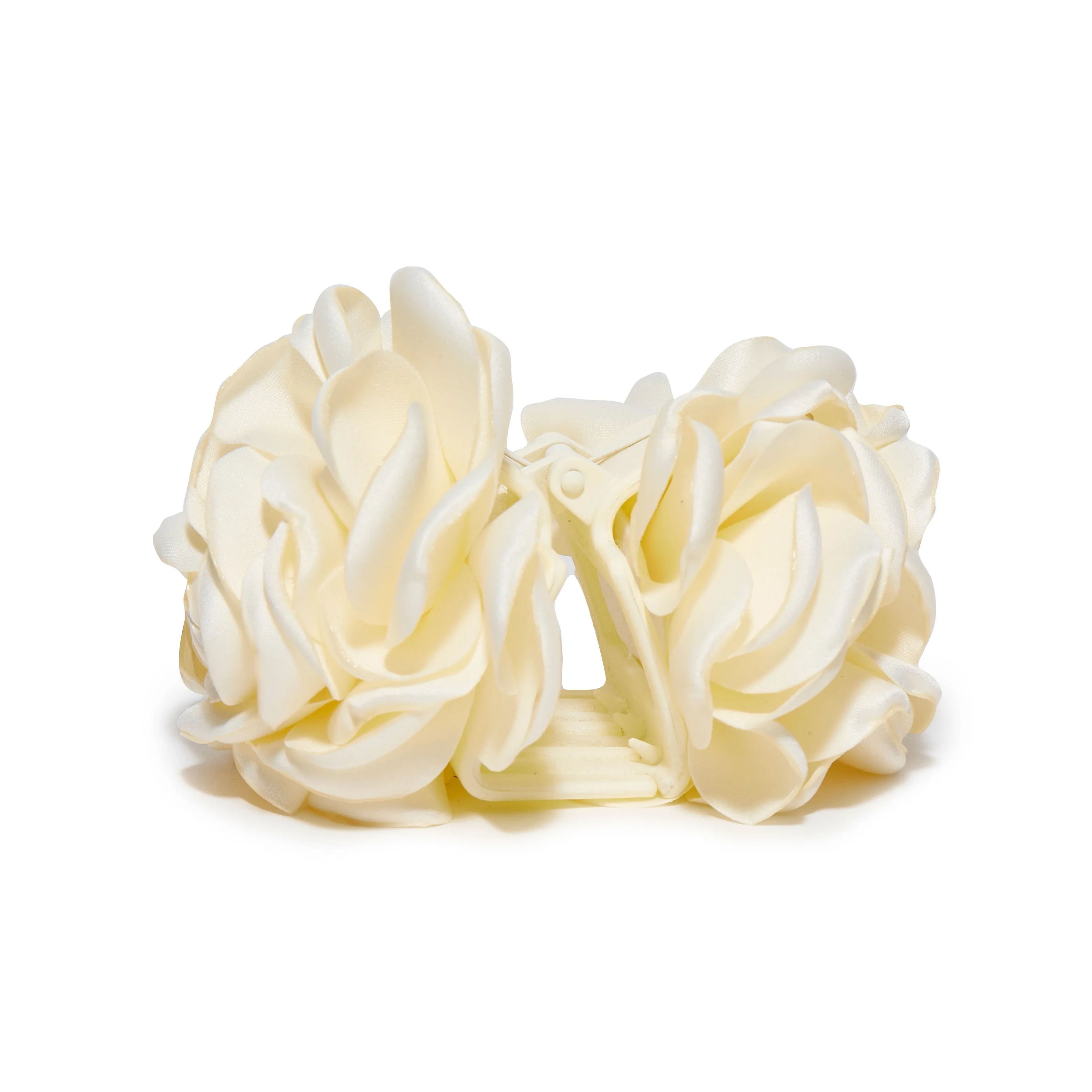 IVORY PEONY FLOWER CLAW CLIP