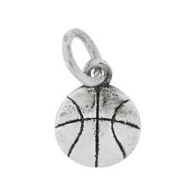 James Avery 925 Sterling Silver Sport Team Spirit Basketball Charm Pendant