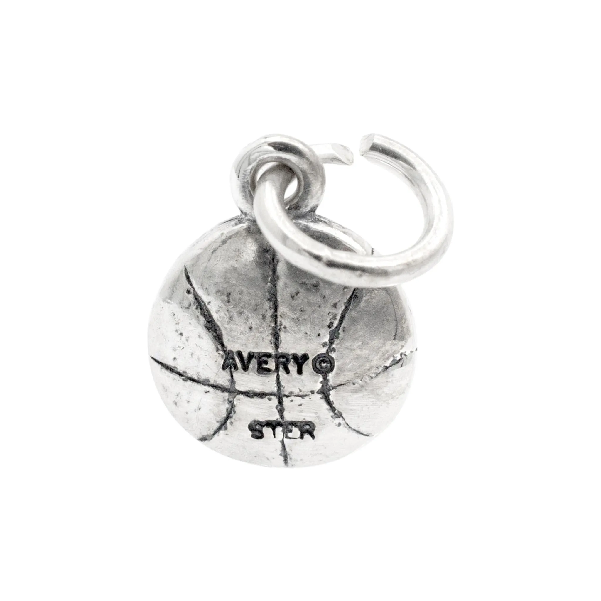 James Avery 925 Sterling Silver Sport Team Spirit Basketball Charm Pendant