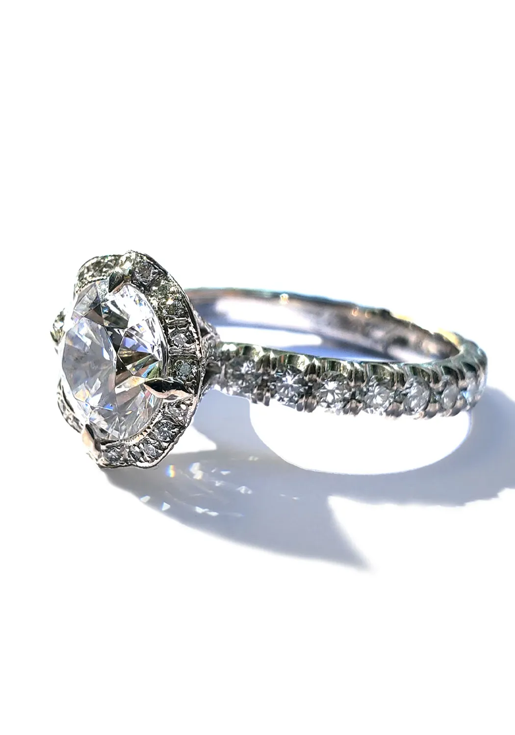 Katharine James Bella's Love Platinum Semi-Mount Diamond Ring