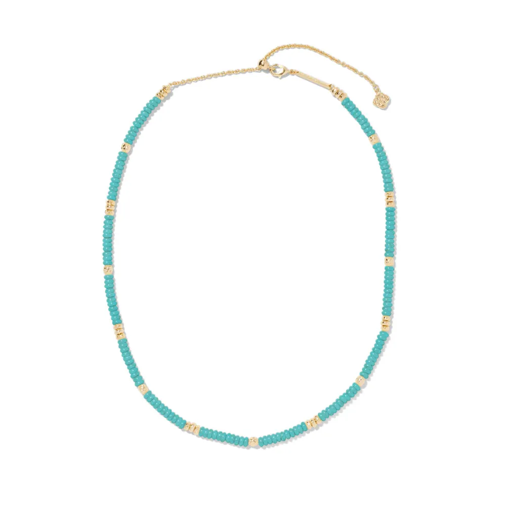 Kendra Scott Delilah Strand Necklace In Variegated Turquoise Magnesite