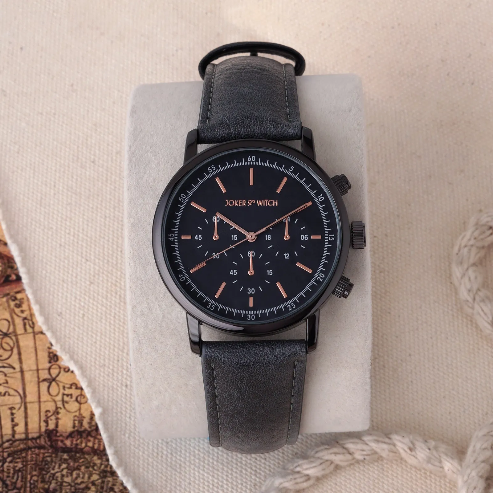 Laanda All Grey Pu Strap Watch