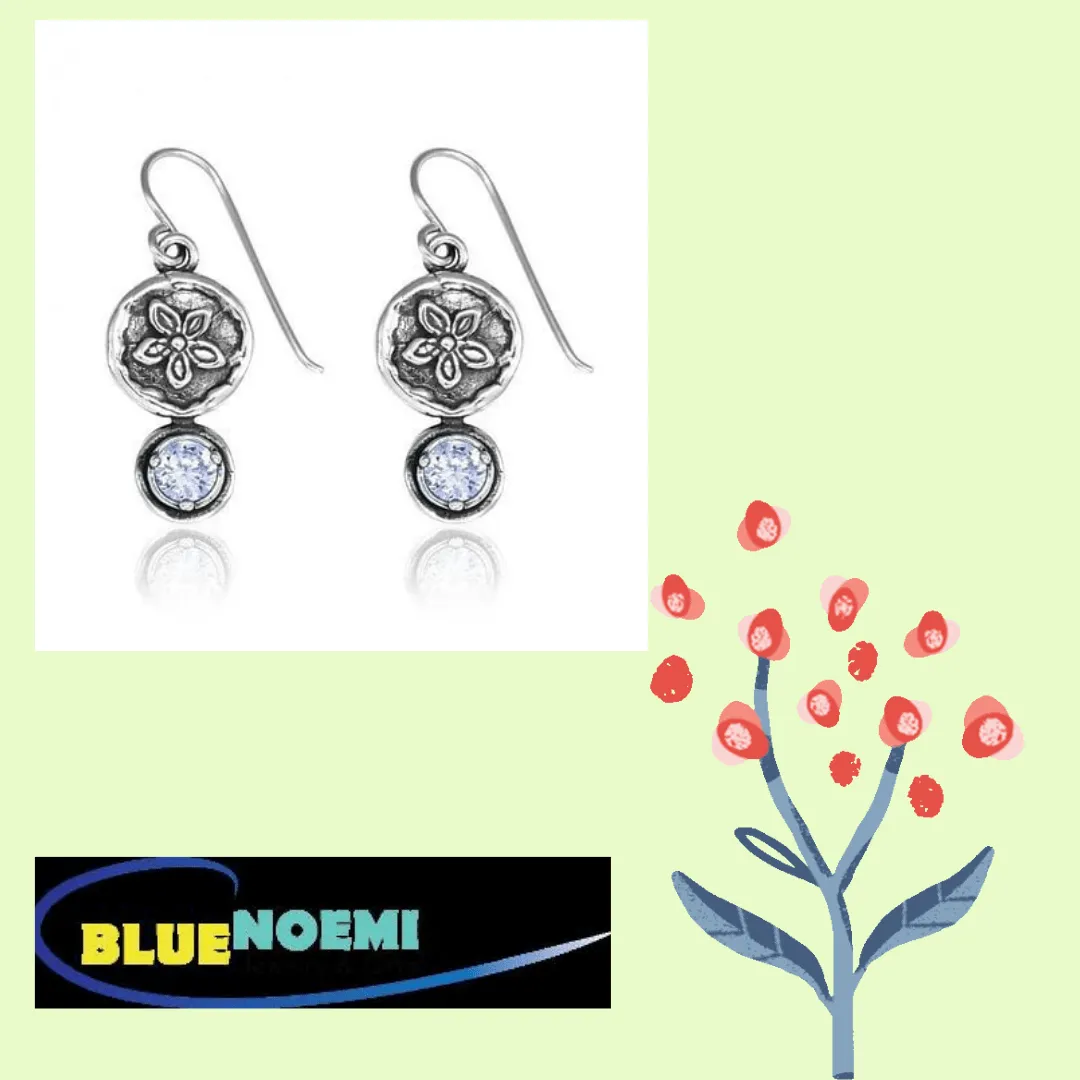 ladies earrings Sterling Silver Earrings for Woman Bluenoemi Israeli Jewelry