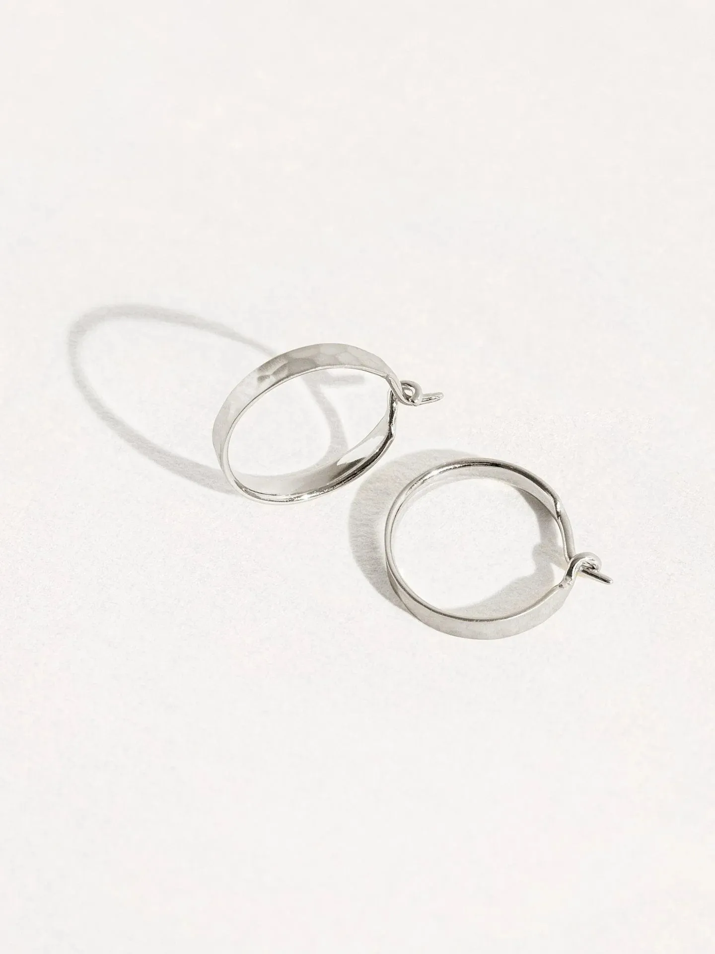 Lara Hammered Hoop Earrings