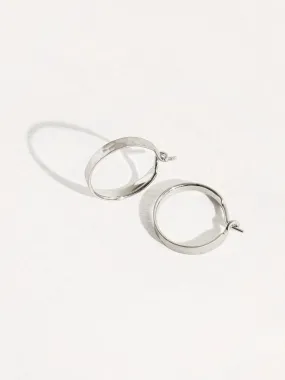 Lara Hammered Hoop Earrings