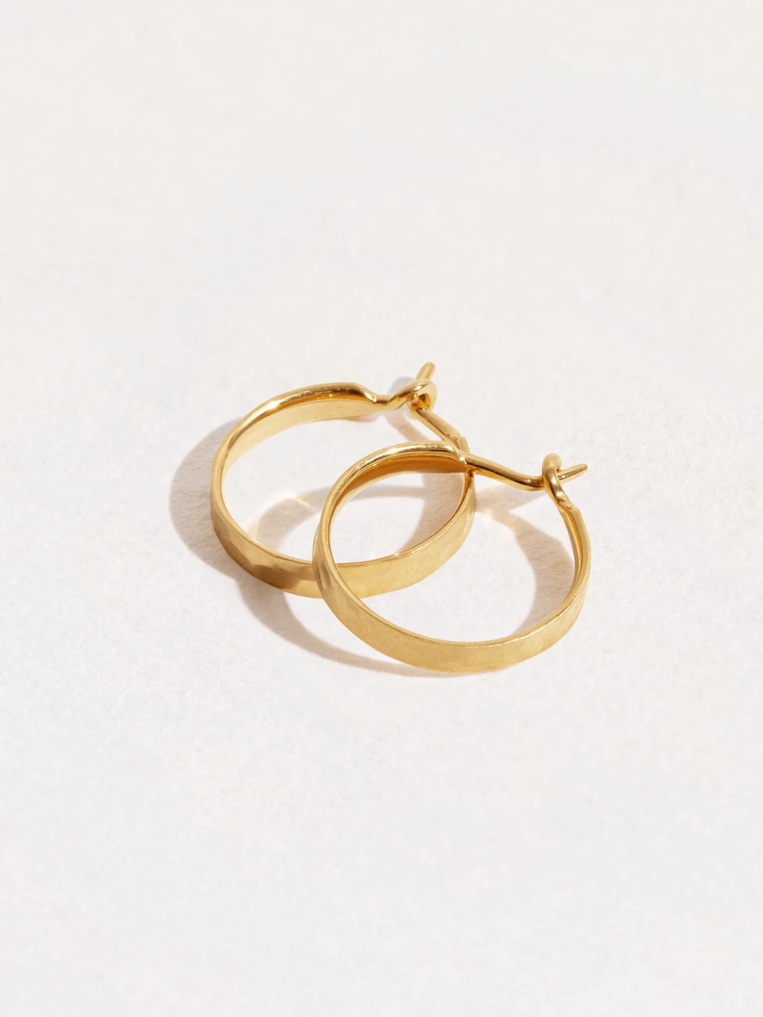 Lara Hammered Hoop Earrings