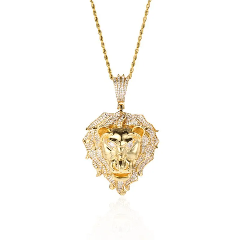 Large Diamond Eye Lion Pendant