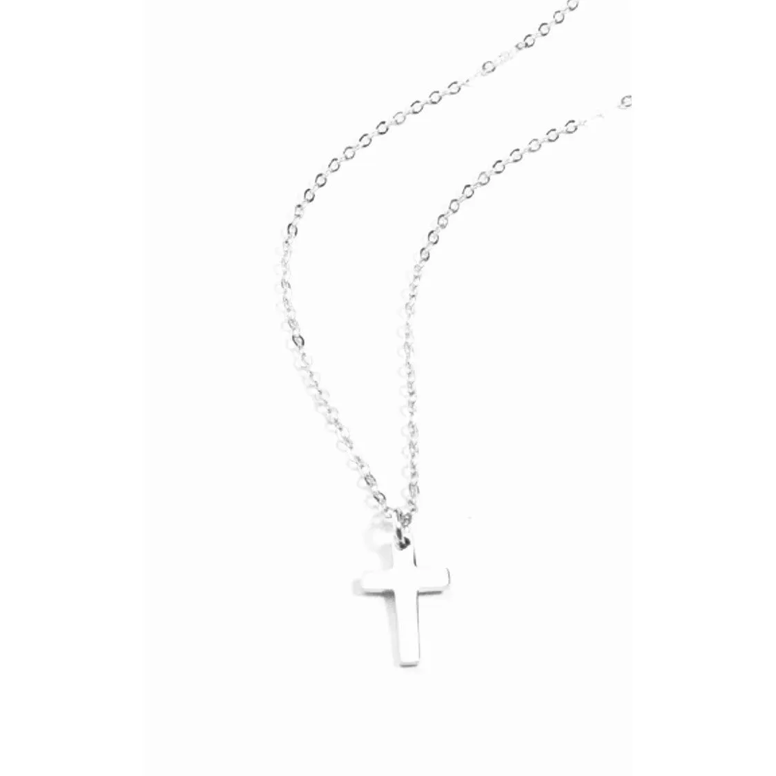 Lauren Gold or Silver Cross Necklace