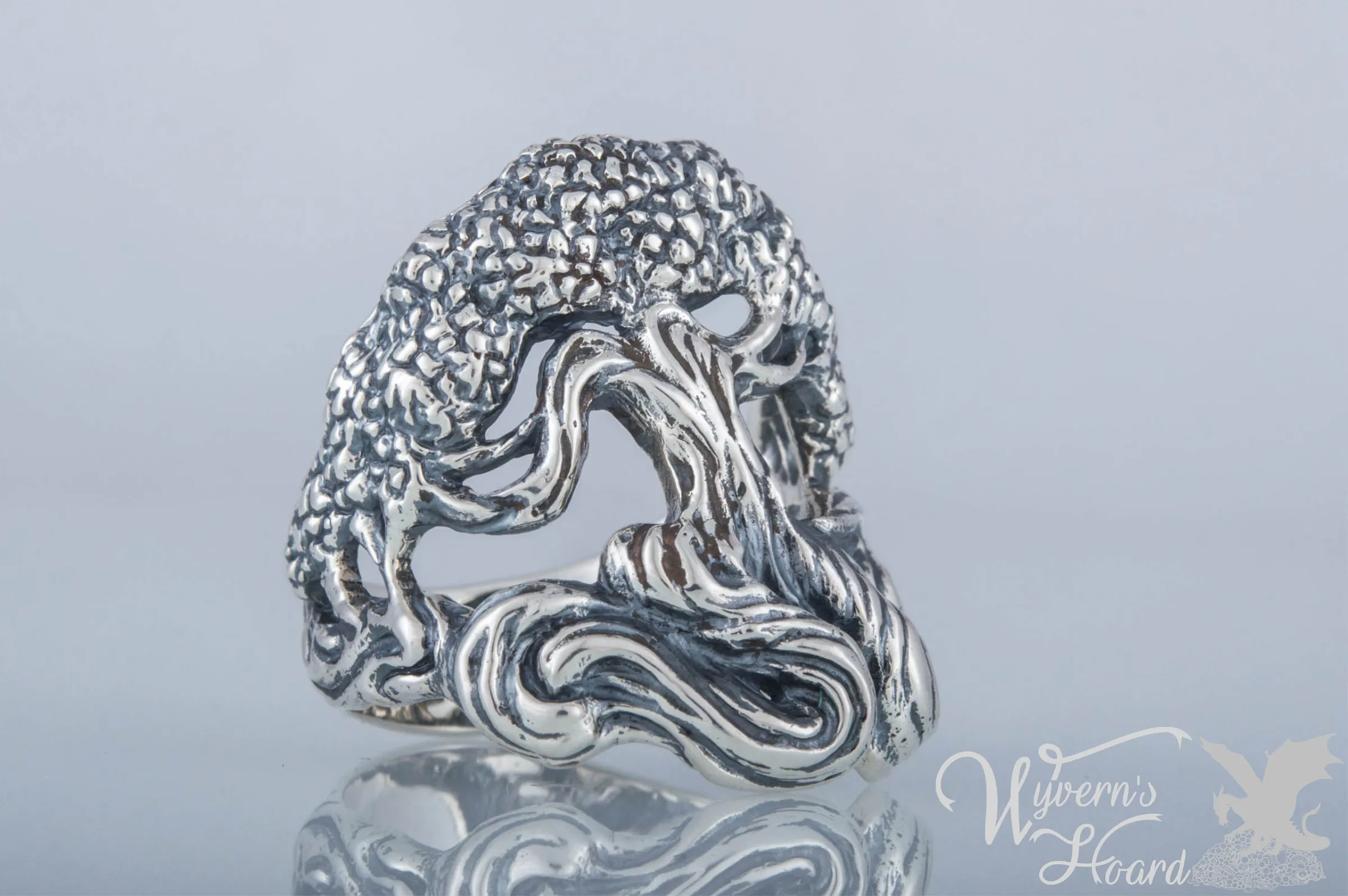 Lush Tree of Life Handmade Ring