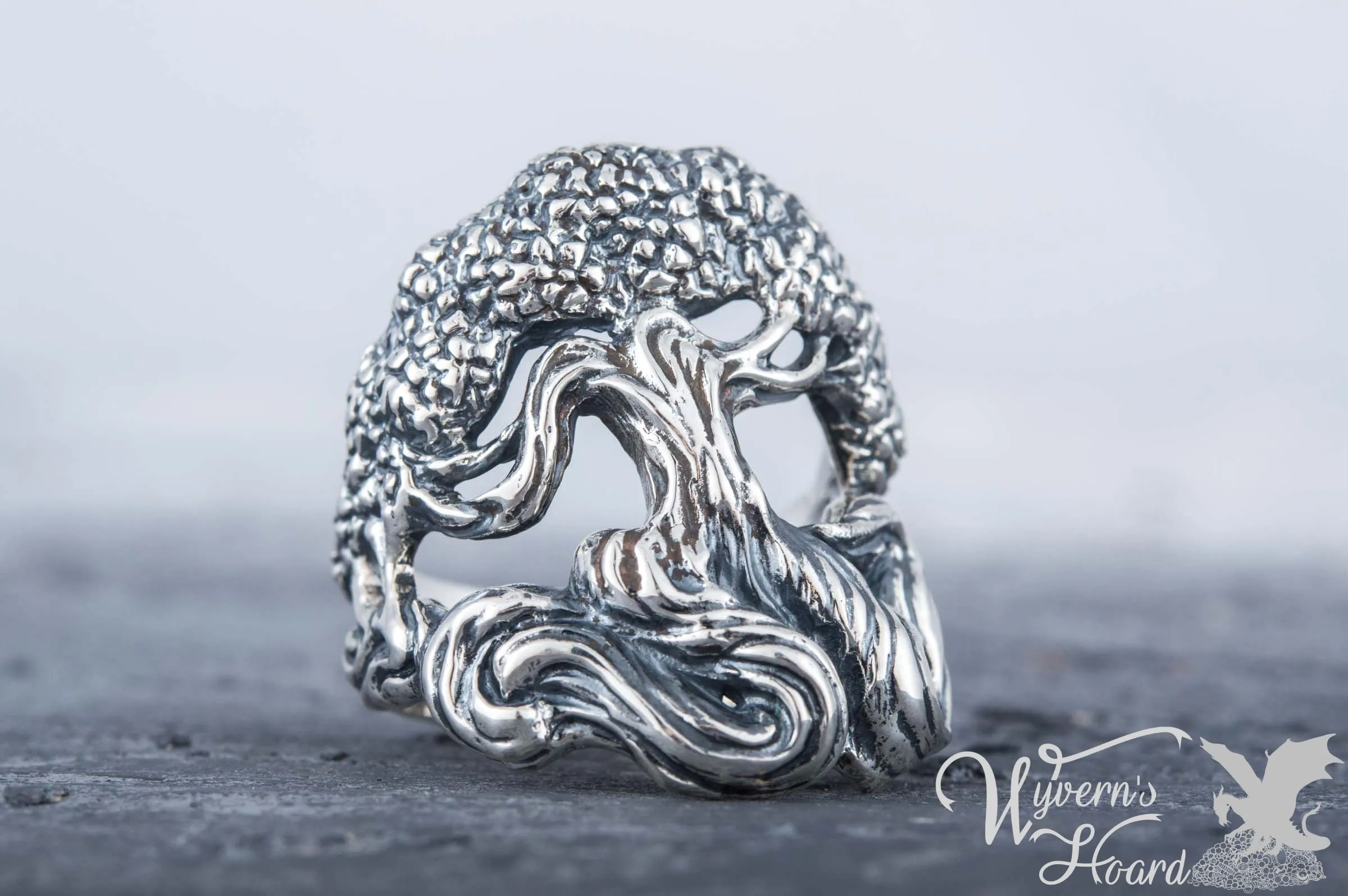 Lush Tree of Life Handmade Ring