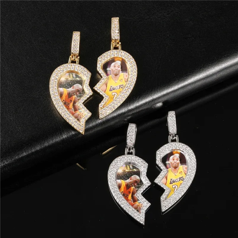 Matching Photo Promise Pendant Set (Comes With Two Pendants)