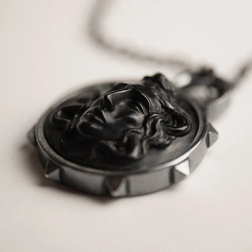 Medusa shield pendant