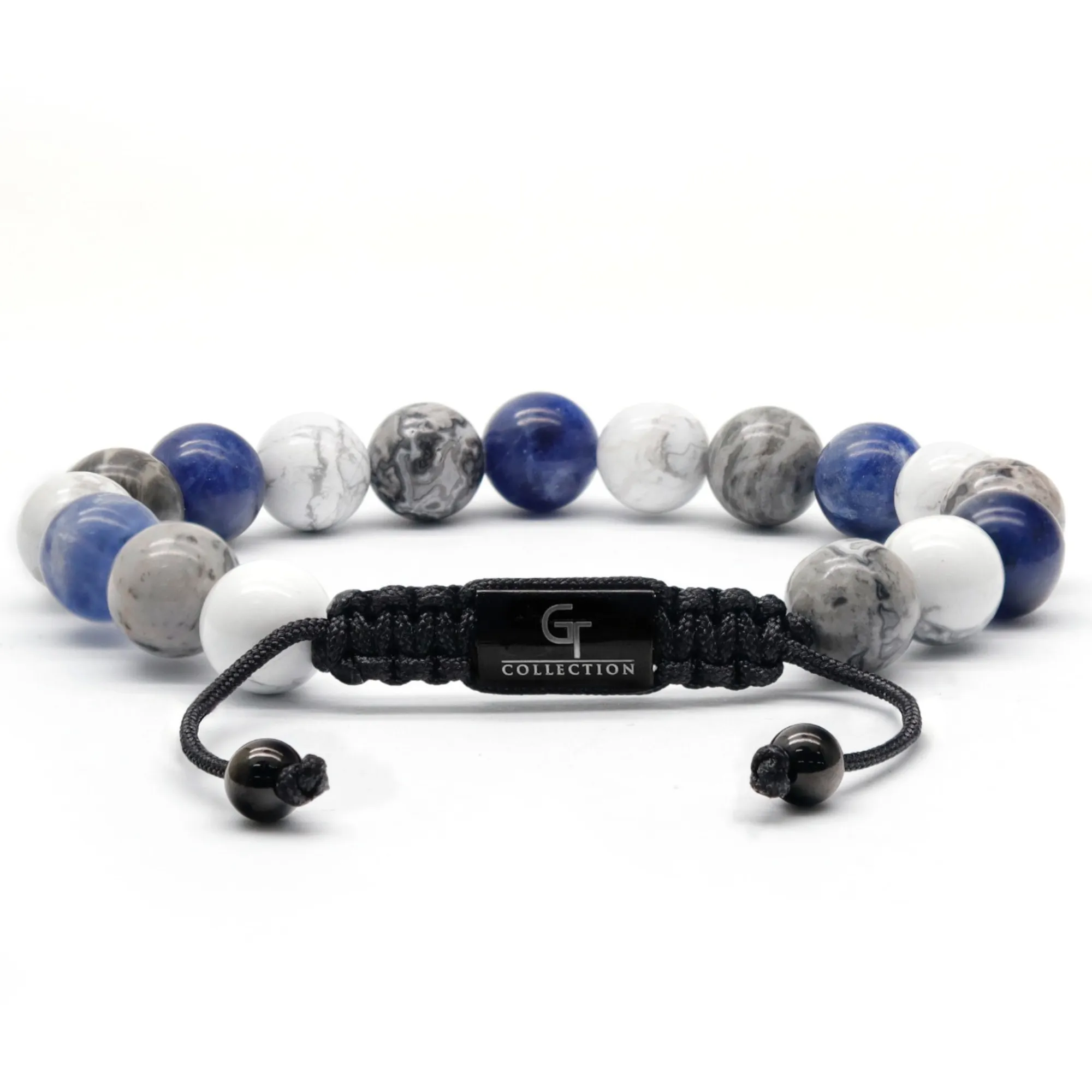 Men's Sodalite, Howlite, Jasper Beaded Bracelet - One Size Fits All