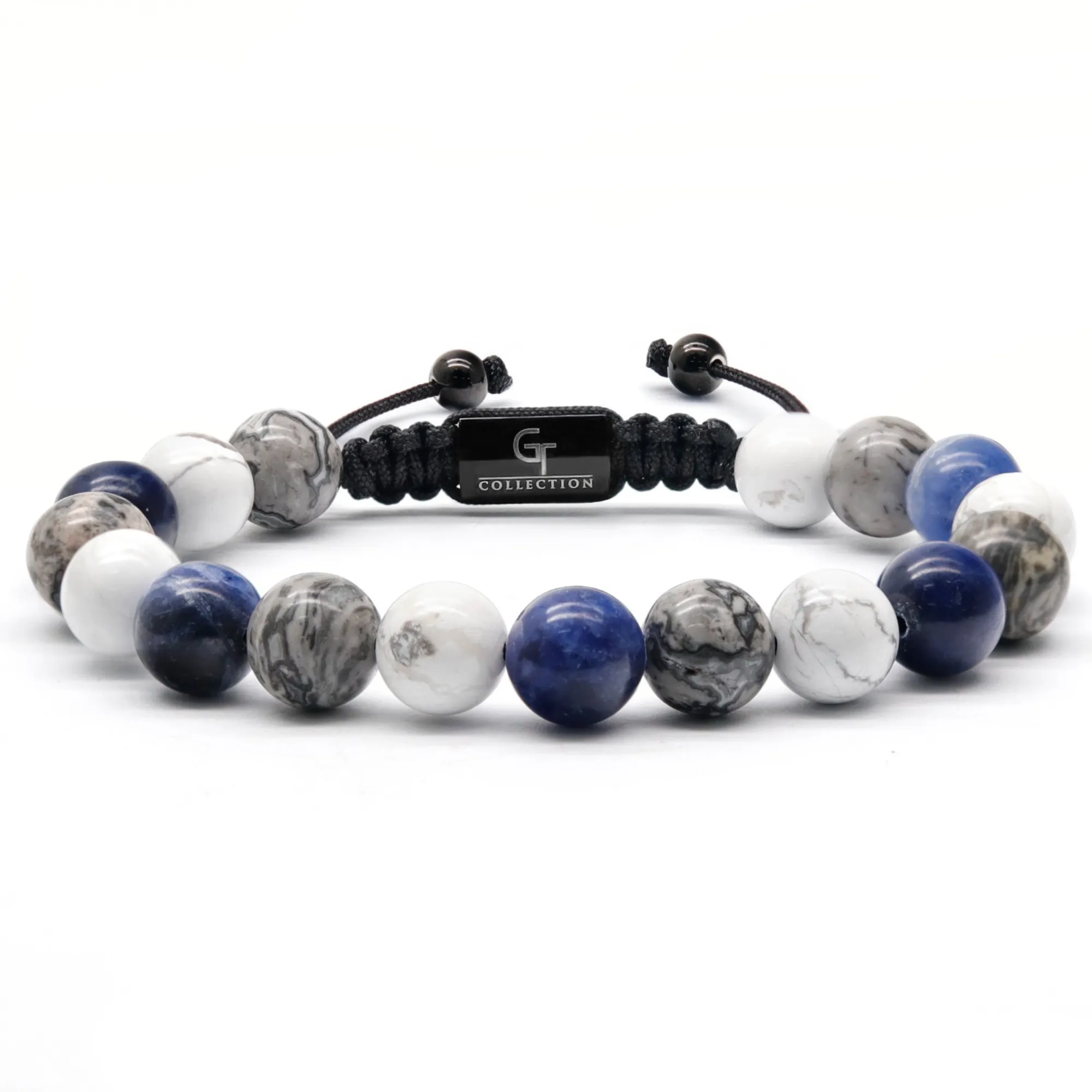 Men's Sodalite, Howlite, Jasper Beaded Bracelet - One Size Fits All