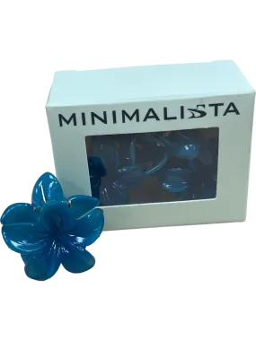 Minimalista Blue Baby Blossom Hair Clip In Box