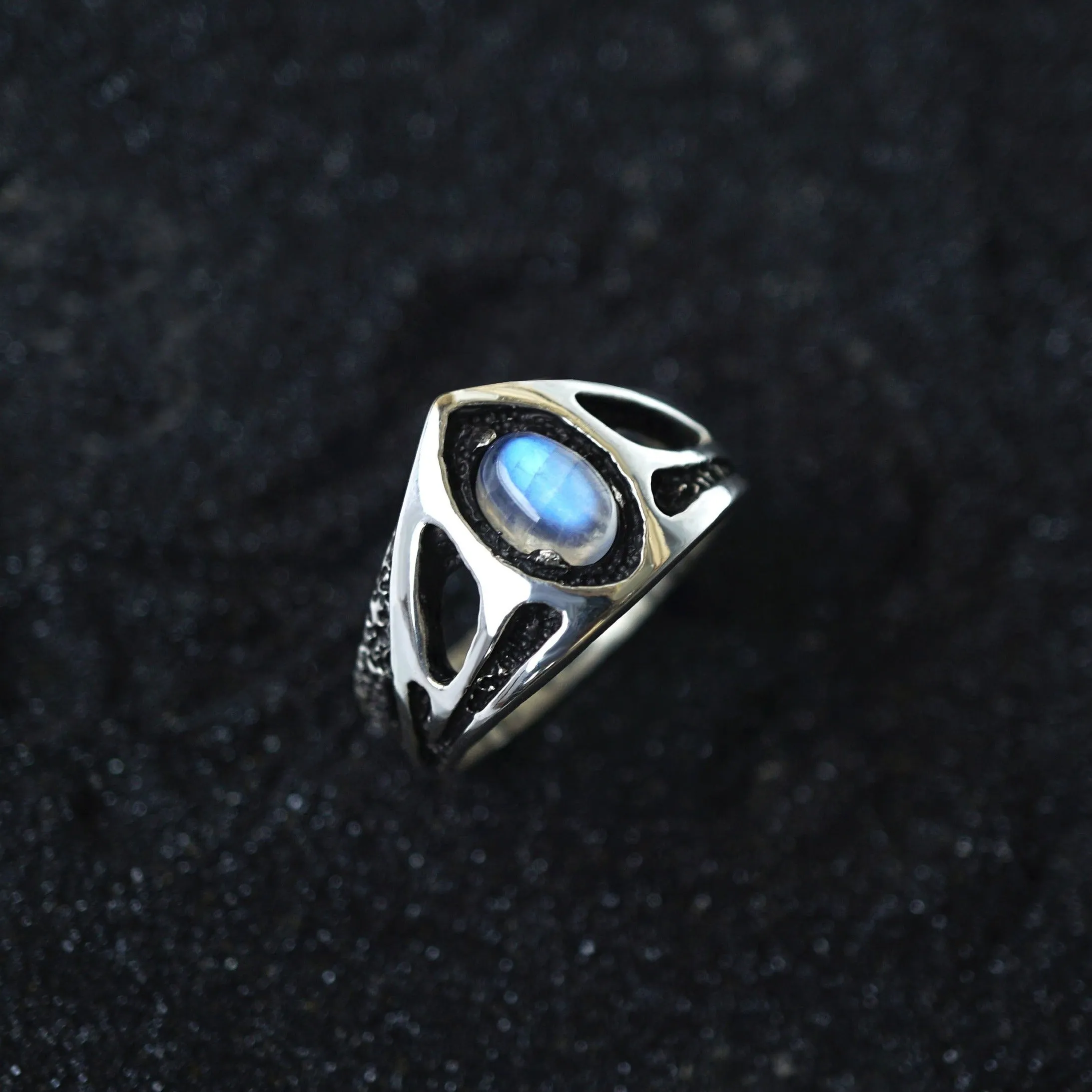 Moonstone ring TRINITY