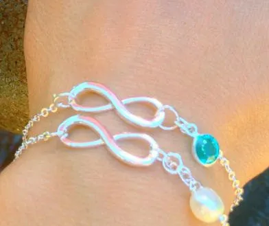 mother daughter bracelets, mother baby bracelet,bracelet, mother and child bracelet, infinity, Mothers Day, personalized infinity