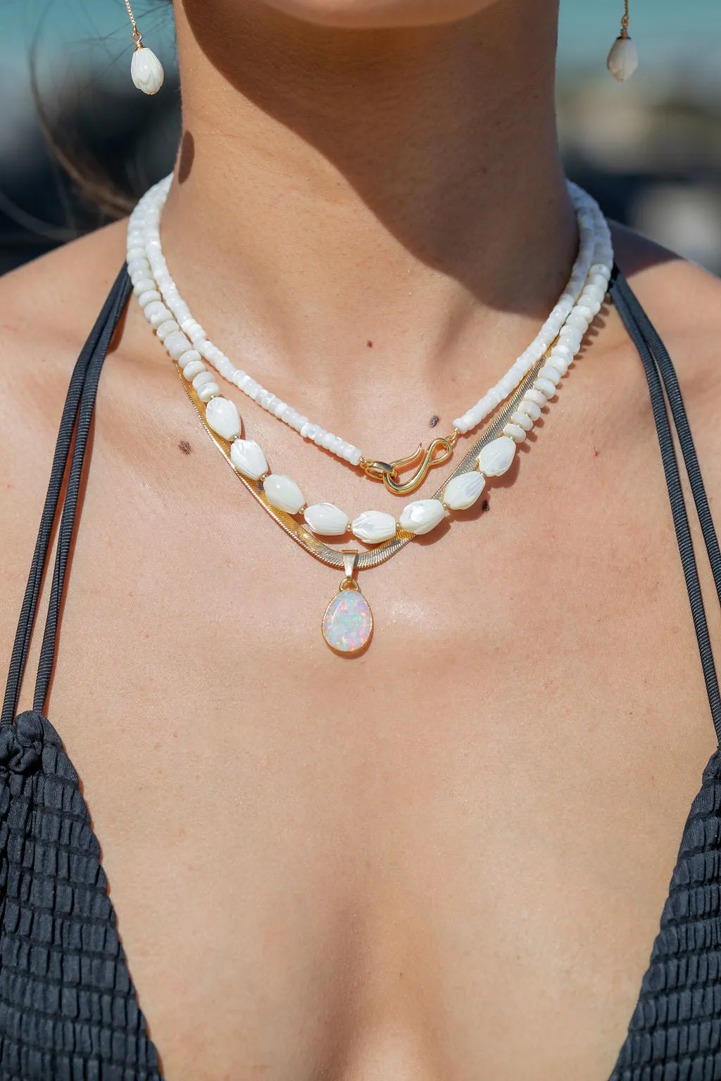 Mother of Pearl Pikake Necklace - Mauloa