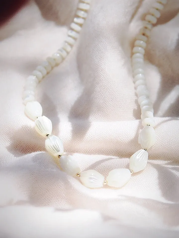 Mother of Pearl Pikake Necklace - Mauloa