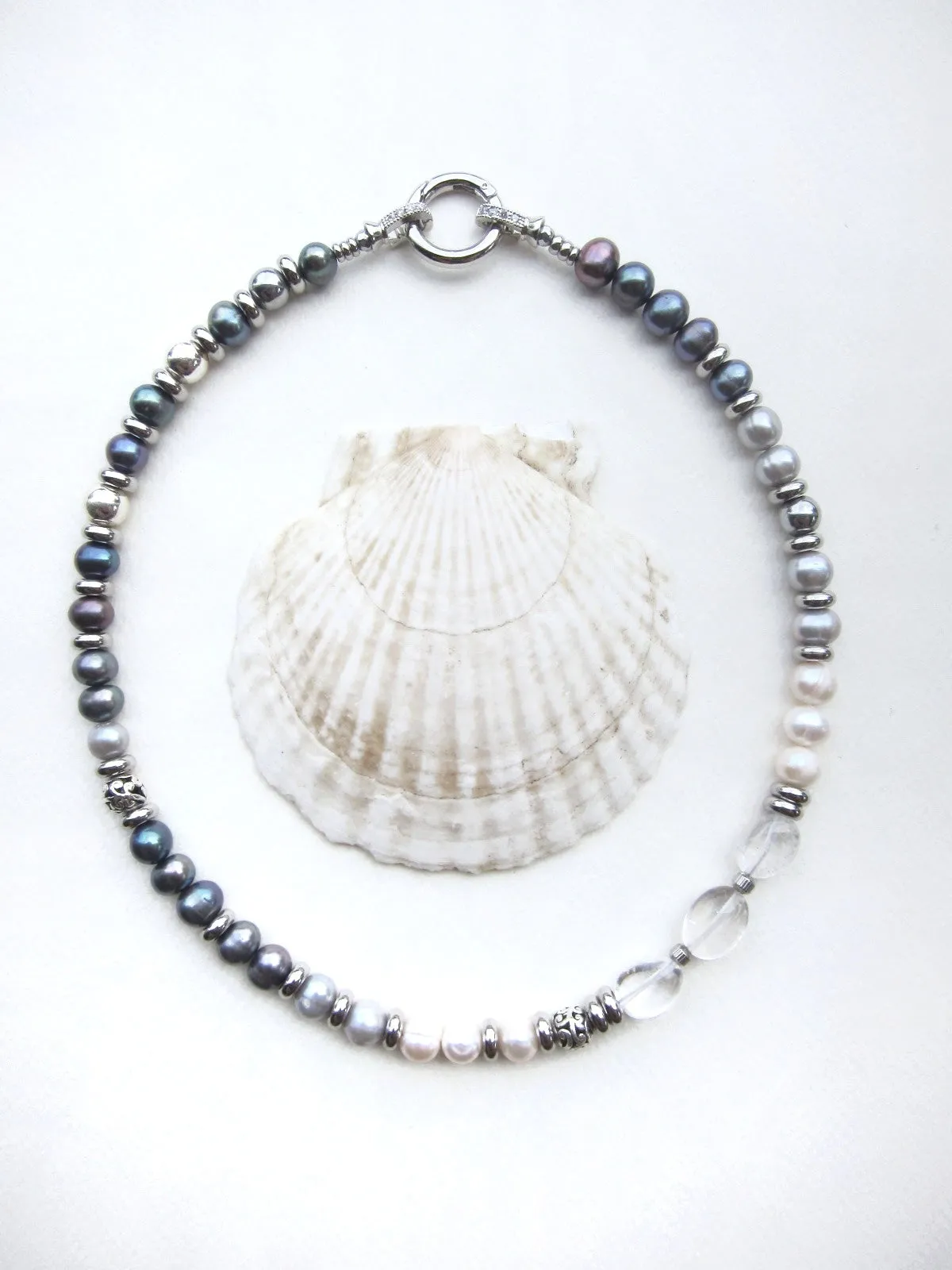 Natural Freshwater Baroque Pearl Necklace - Balance, Fertility, Calming, Happiness