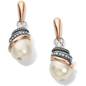 Neptune's Rings Pearl Teardrop Earrings