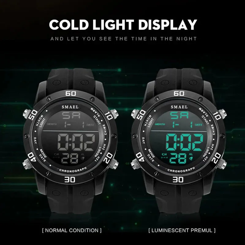 Orange LED Sports Watch