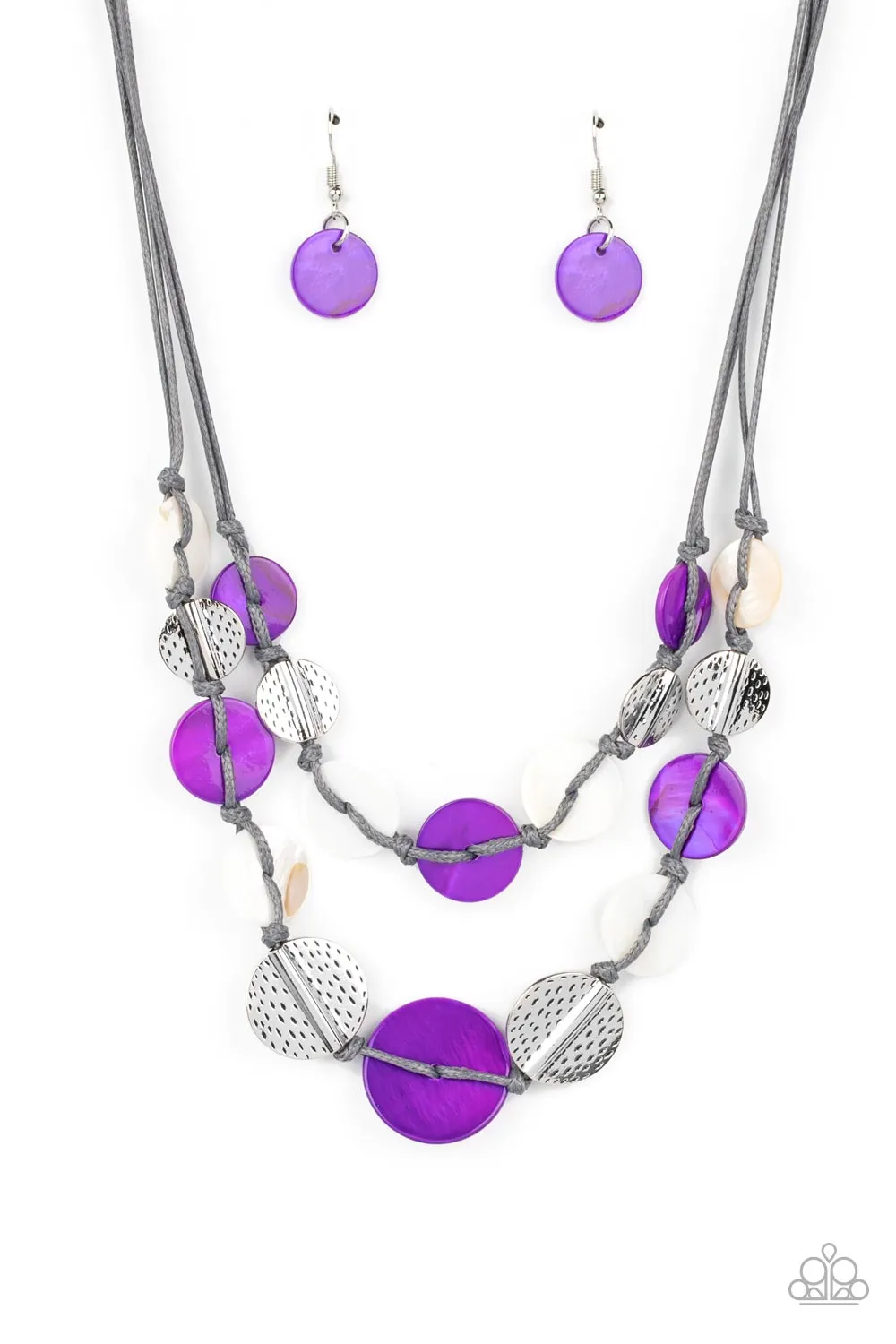 Paparazzi Barefoot Beaches - Purple Necklace