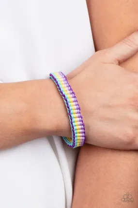 Paparazzi Campfire Craft - Multi Rainbow Urban Bracelet