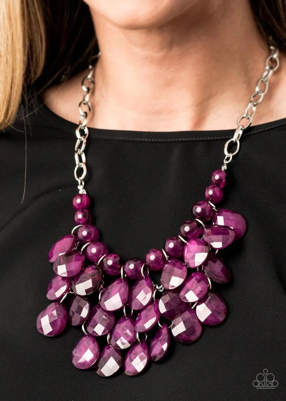 Paparazzi - Sorry To Burst Your Bubble - Purple Necklace